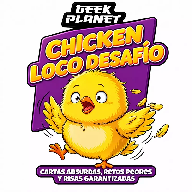 Geek Planet Chicken Loco Desafío – Juego Familiar con Retos y Temporizador