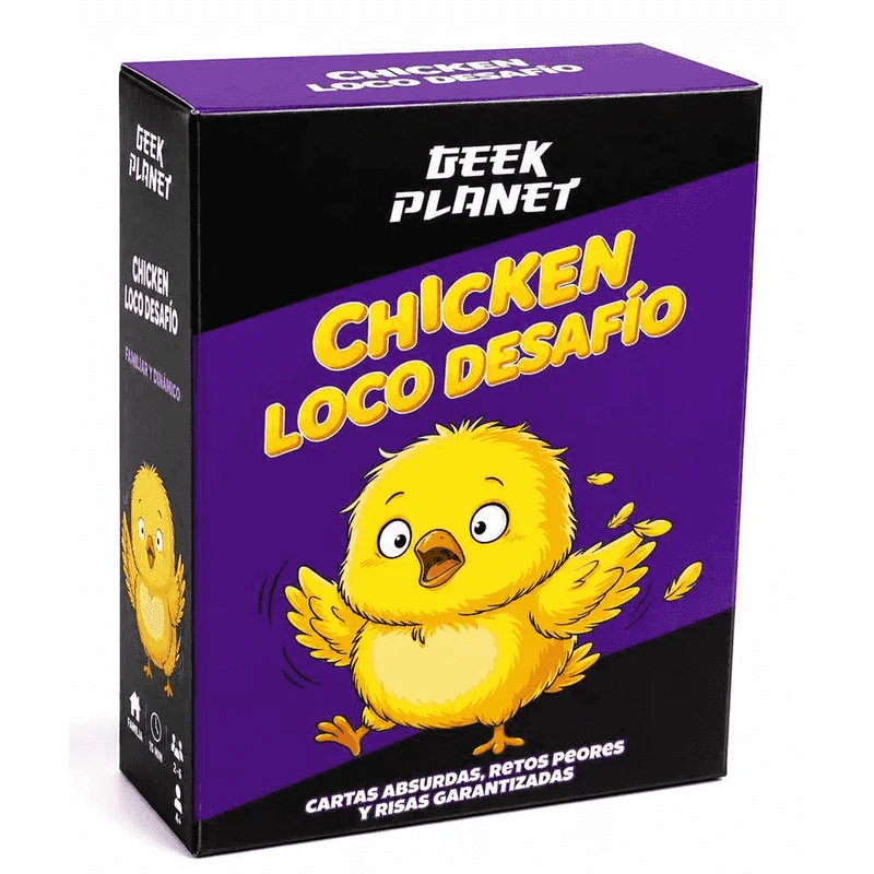 Geek Planet Chicken Loco Desafío – Juego Familiar con Retos y Temporizador