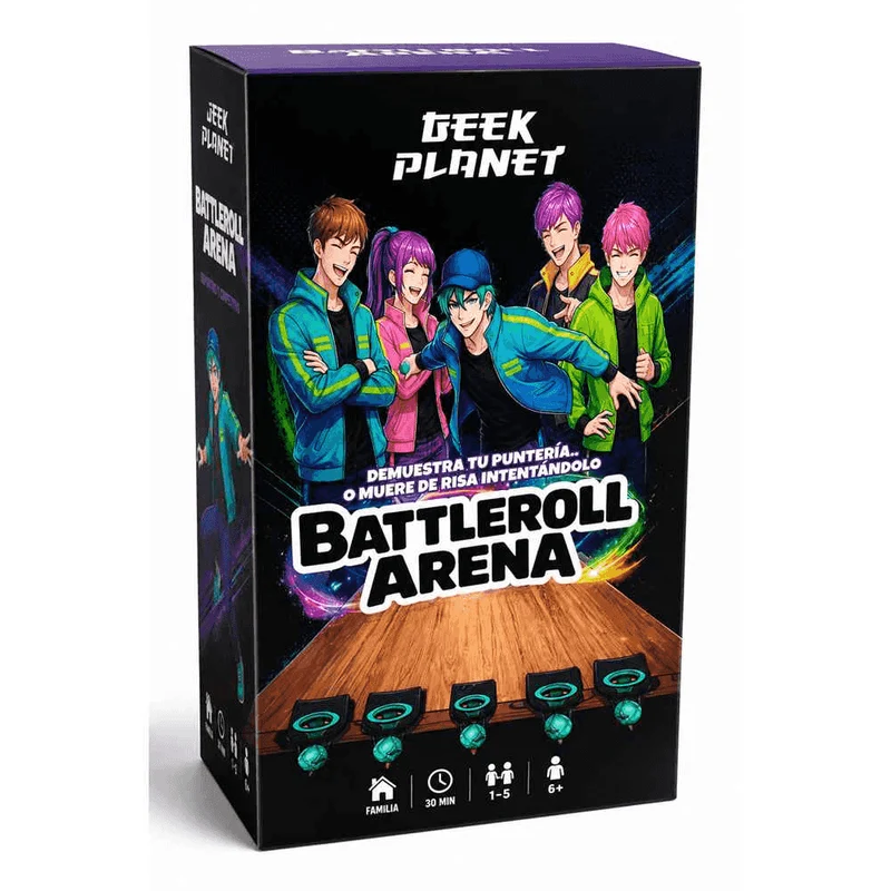 Geek Planet Battleroll Arena – Juego de Puntería con Aros y Pelotas