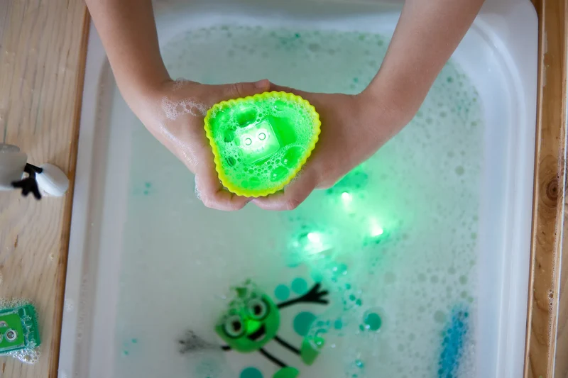 GloPals Cubos luz para el baño BLAIR Verde