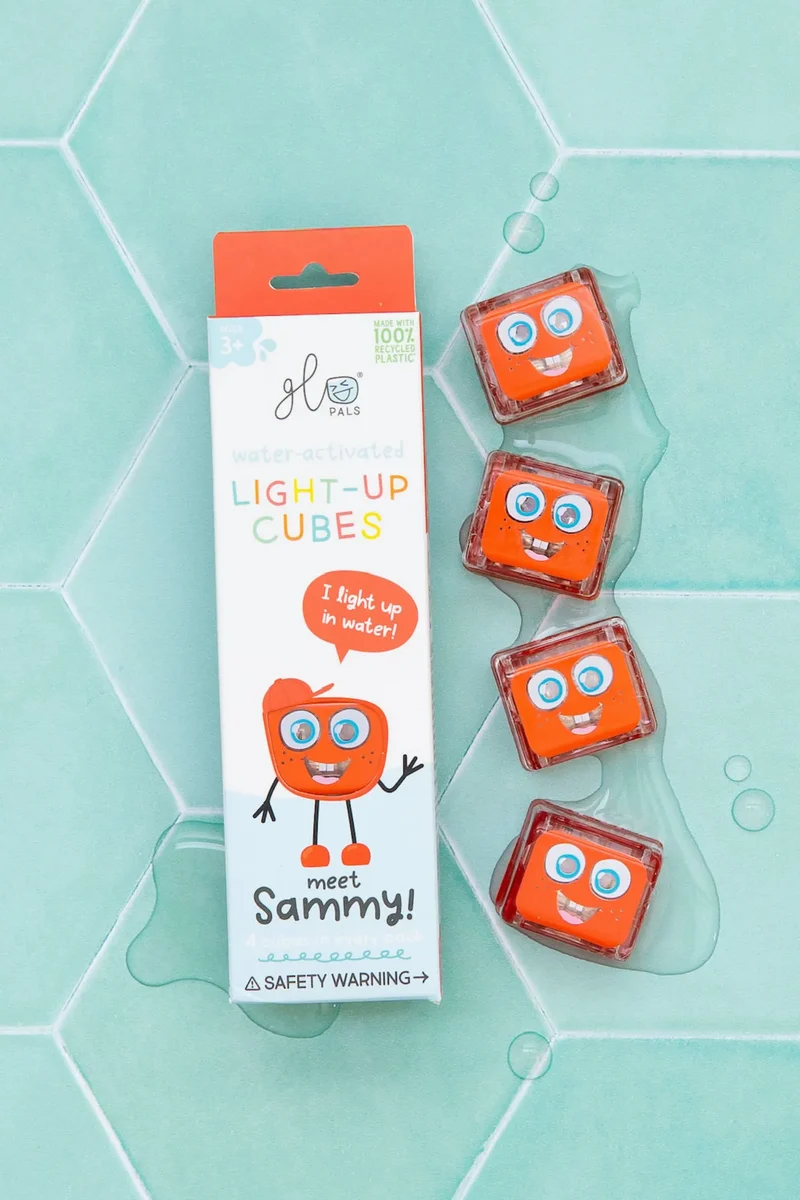 GloPals Cubos luz para el baño BLAIR Rojo