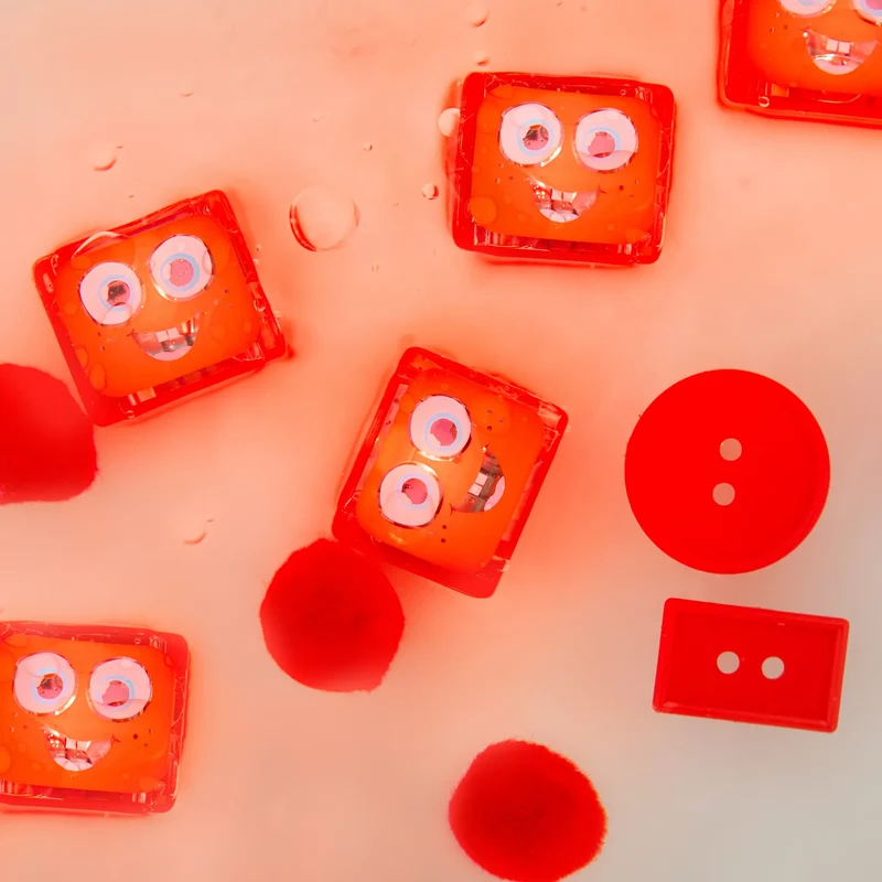 GloPals Cubos luz para el baño BLAIR Rojo