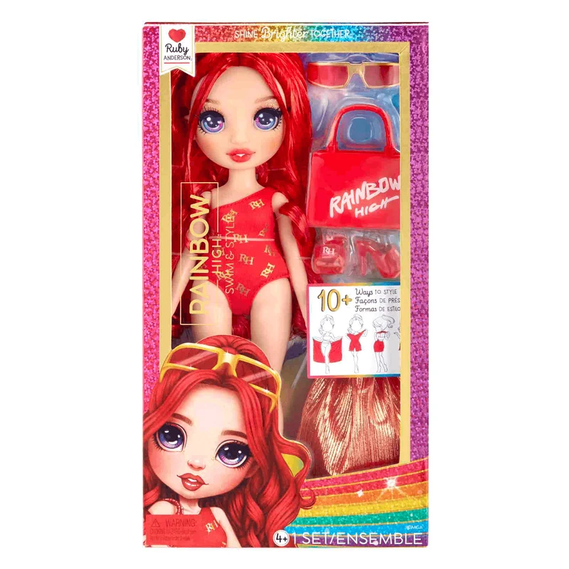 Rainbow High Muñeca Diversion Bajo El Sol Ruby Red