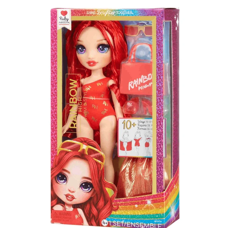 Rainbow High Muñeca Diversion Bajo El Sol Ruby Red