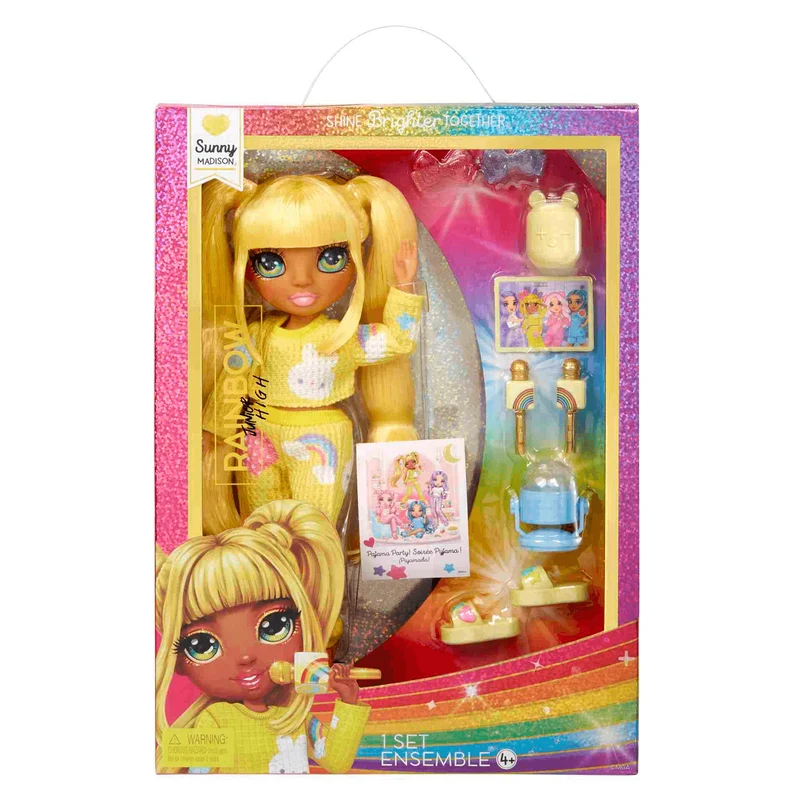 Junior High Muñeca Fiesta De Pijamas Sunny Yellow