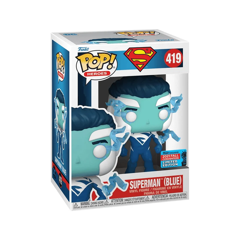 Funko POP DC Comics Figura Superman Blue Edición Exclusiva