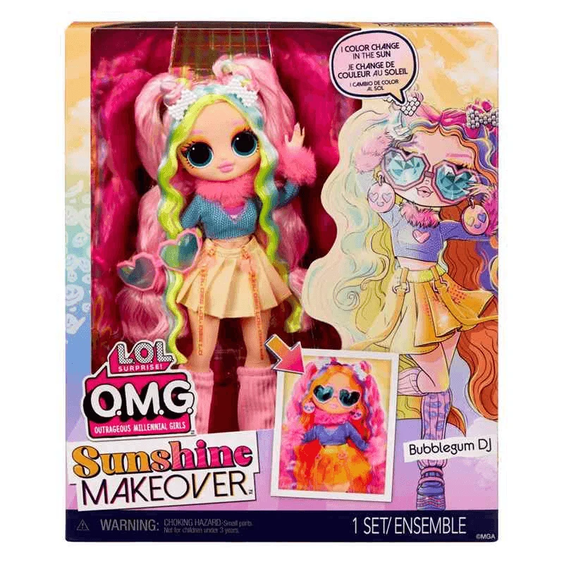 LOL Surprise OMG Sunshine Makeover Bubblegum DJ