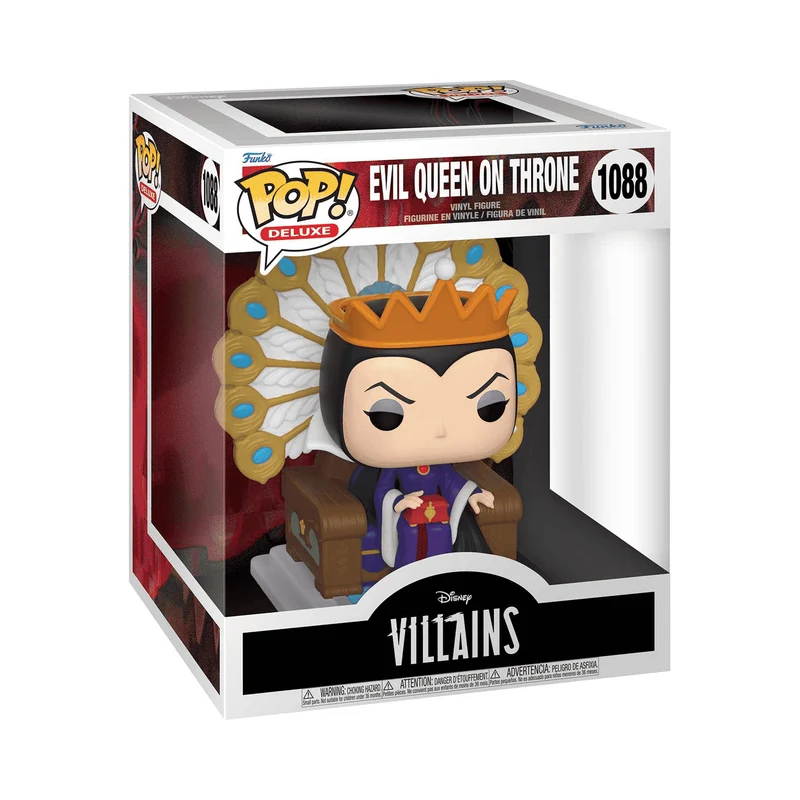 Funko POP Deluxe Villanos Figura Reina Malvada en el Trono