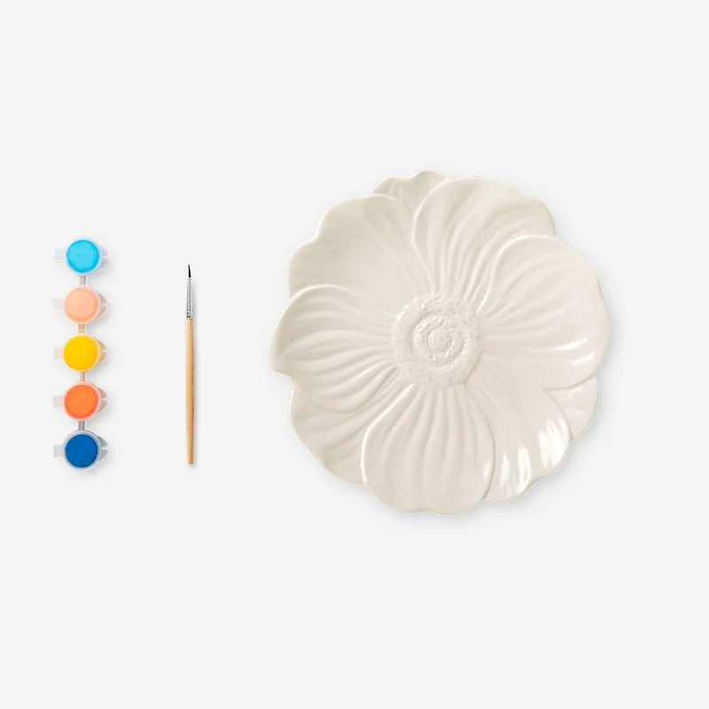 DIY decorative flower plate