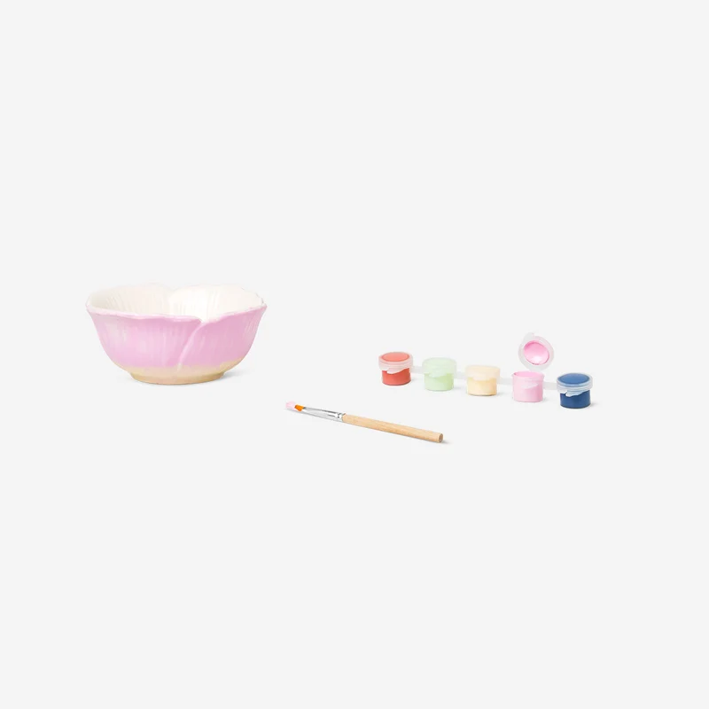 DIY decorative flower bowl with paint