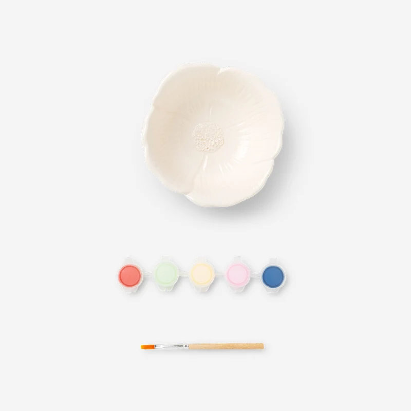 DIY decorative flower bowl with paint