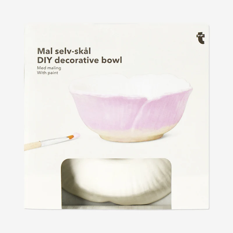 DIY decorative flower bowl with paint