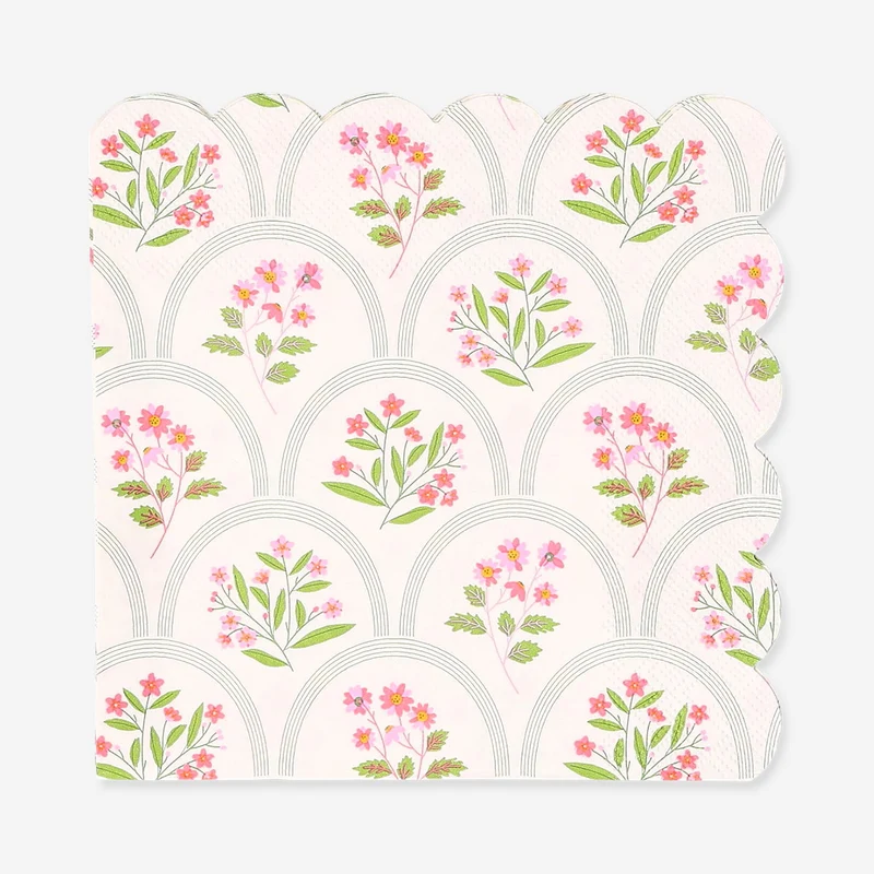 Floral napkins - 16 pcs