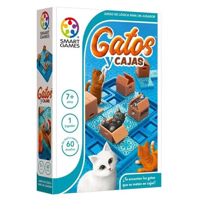 Gatos y Cajas - Juego de mesa - SmartGames - 1 jugador - 7+ años - 10 min