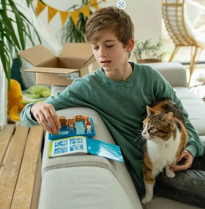 Gatos y Cajas - Juego de mesa - SmartGames - 1 jugador - 7+ años - 10 min