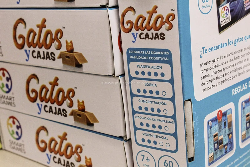 Gatos y Cajas - Juego de mesa - SmartGames - 1 jugador - 7+ años - 10 min
