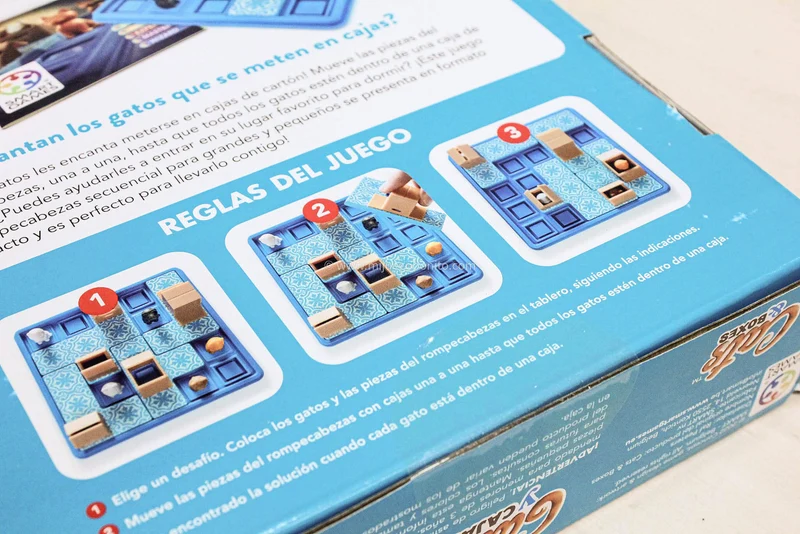 Gatos y Cajas - Juego de mesa - SmartGames - 1 jugador - 7+ años - 10 min