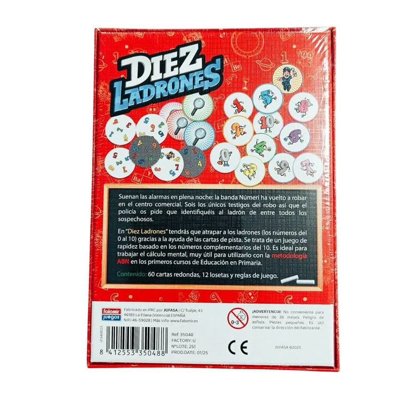 Diez ladrones - Juego de mesa - FALOMIR - 2-5 jugadores - 6+ años - 15 min