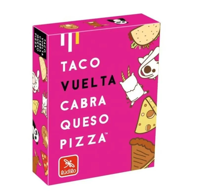 Taco, Vuelta, Cabra, Queso, Pizza - Juego de mesa - Ludilo - 3-8 jugadores - 8+ años - 15 min