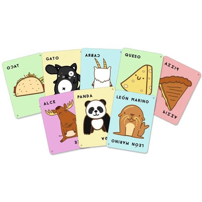 Taco, Vuelta, Cabra, Queso, Pizza - Juego de mesa - Ludilo - 3-8 jugadores - 8+ años - 15 min