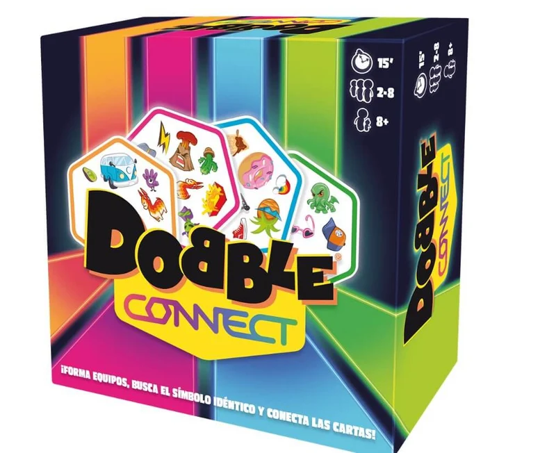 Dobble Connect - Juego de mesa - Zygomatic - 2-8 jugadores - 8+ años - 15 min