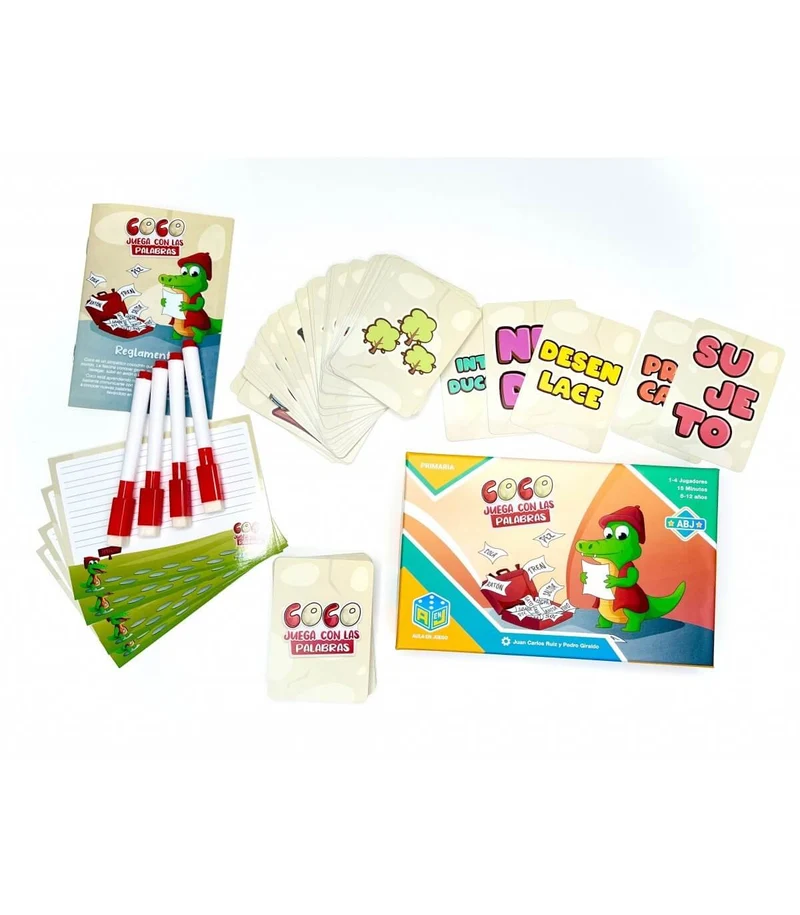Coco Juega con las Palabras - Juego de mesa - Atomo - 2-4 jugadores - 6+ años - 10 min