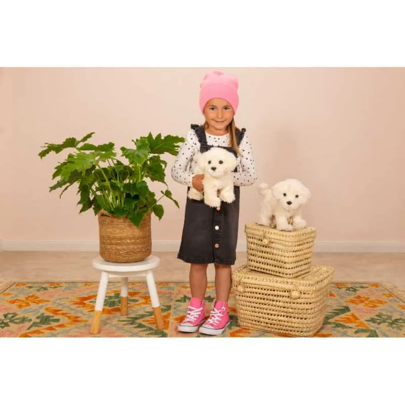 Maltese dog standing 23 cm · Hermann Teddy