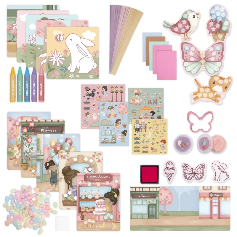 Caja creatividad XL Rosa · Little Dutch