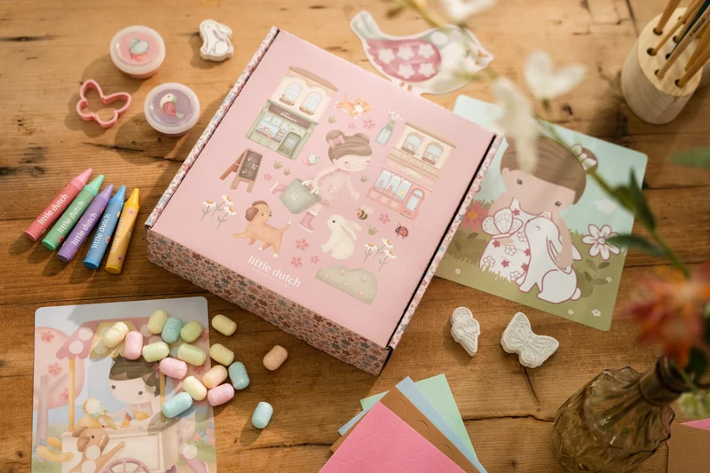 Caja creatividad XL Rosa · Little Dutch