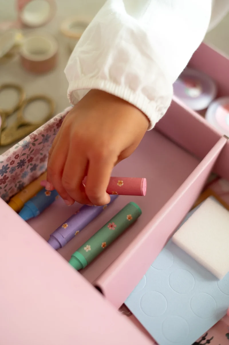 Caja creatividad XL Rosa · Little Dutch