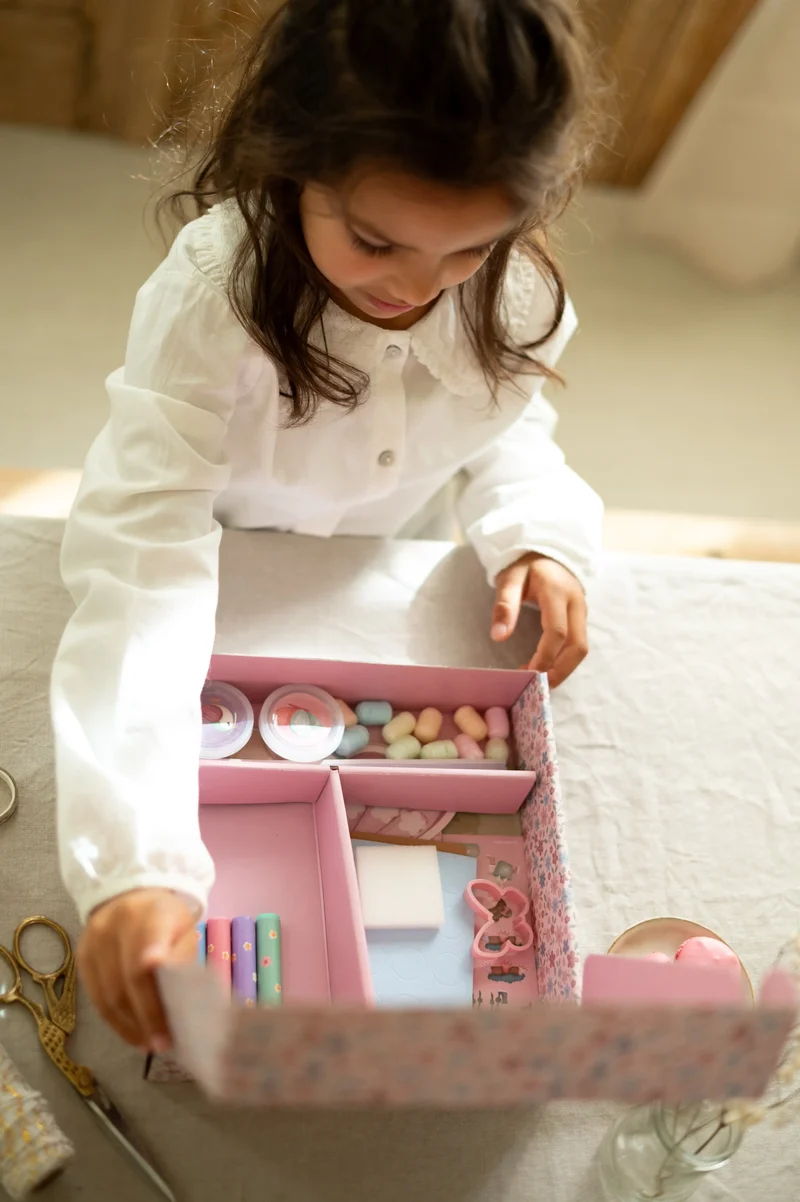Caja creatividad XL Rosa · Little Dutch