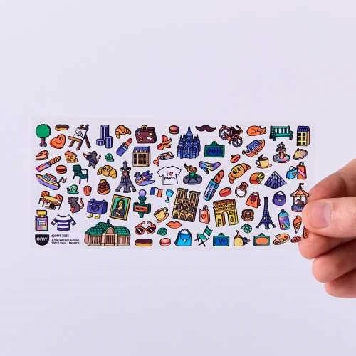 Stickers Boutique Café Paris · OMY
