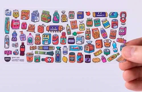 Stickers Boutique Supermarket · OMY