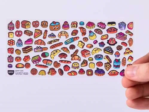 Stickers Boutique Baguette · OMY
