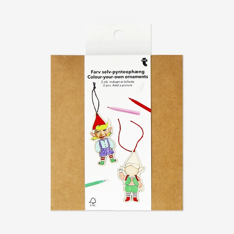 DIY ornaments insert your own pictures - 2 pcs
