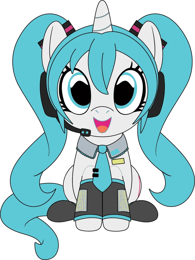 Youtooz Plush: Hatsune Miku X My Little Pony - Hatsune Miku Peluche 9 Pulgadas