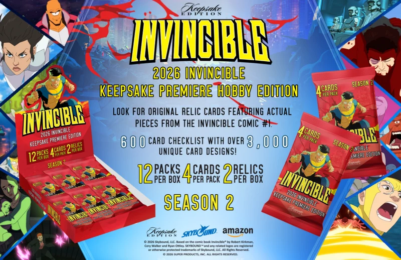 SUPER BREAK: Keepsake Premiere - 2026 Invincible Season 2 Hobby Box