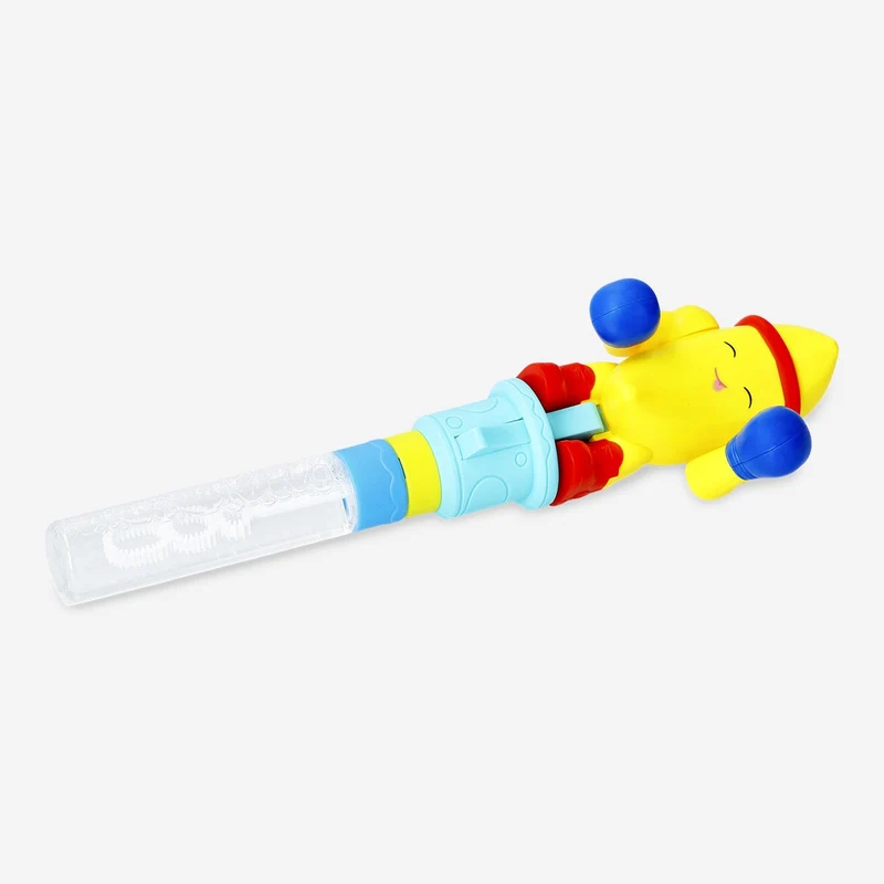 Soap bubbles with punching bananas