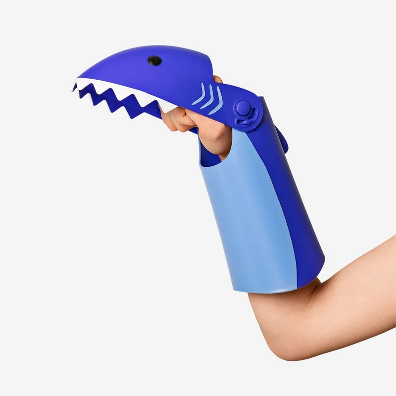 Shark shaped sand grabber