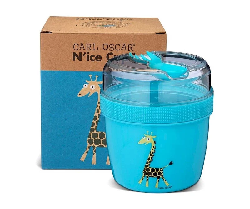 Fiambrera Snack N'ice Cup L Jirafa Turquesa · Carl Oscar