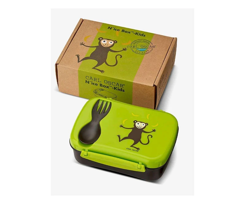 Caja de Almuerzo N'ice Box Kids Mono Lime · Carl Oscar