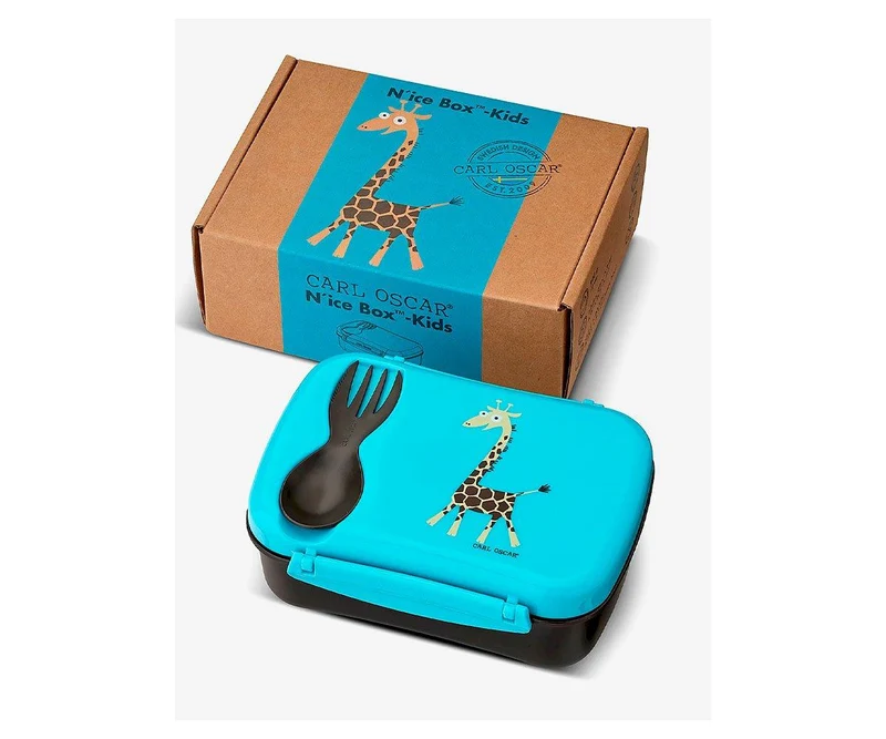 Caja de Almuerzo N'ice Box Kids Jirafa Turquesa · Carl Oscar