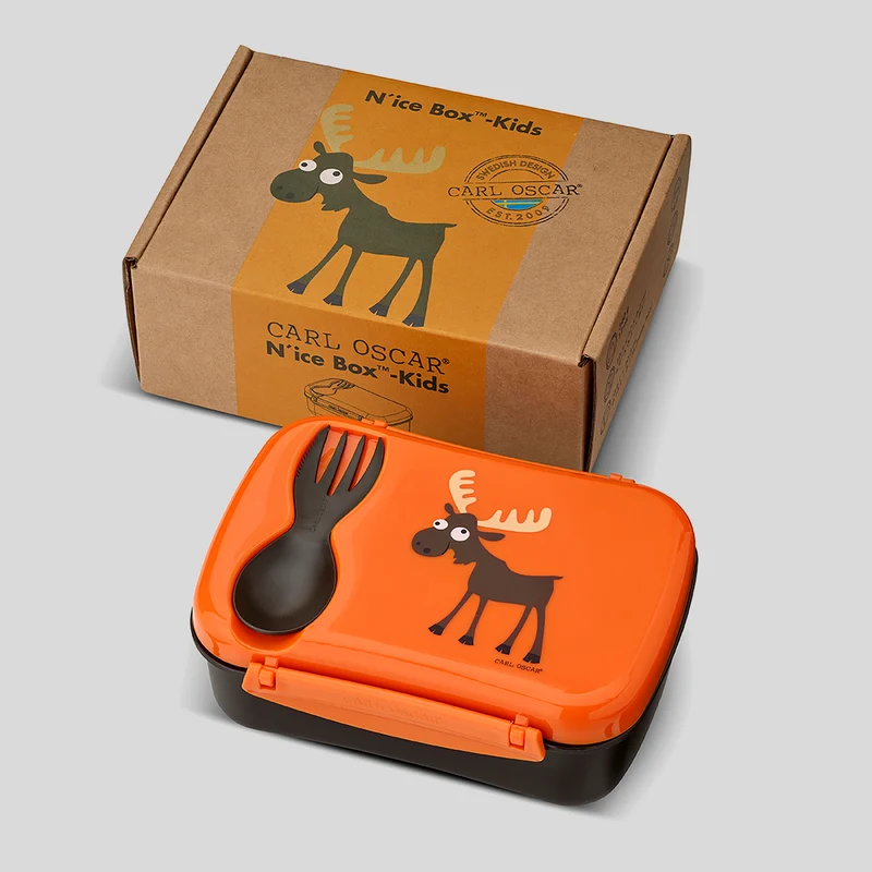 Caja de Almuerzo N'ice Box Kids Reno Naranja · Carl Oscar