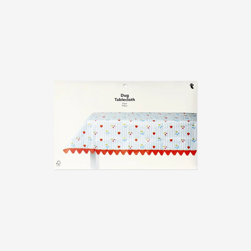 Tablecloth with berry print - 120 x 180 cm