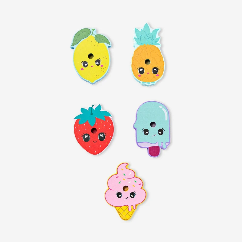 Ring toss game with fruit design - 15 pcs
