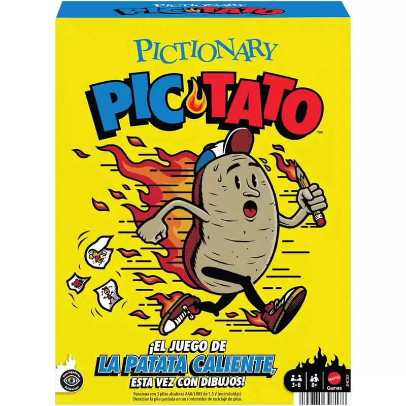 Pictionary Pic-Tato – Juego de la “patata caliente” que habla y pone música (pistas en español)