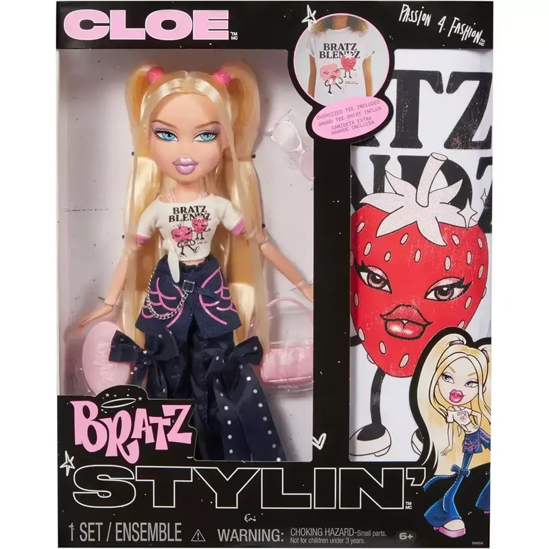 Bratz Stylin´ Cloe Fashion Doll con camiseta personalizable