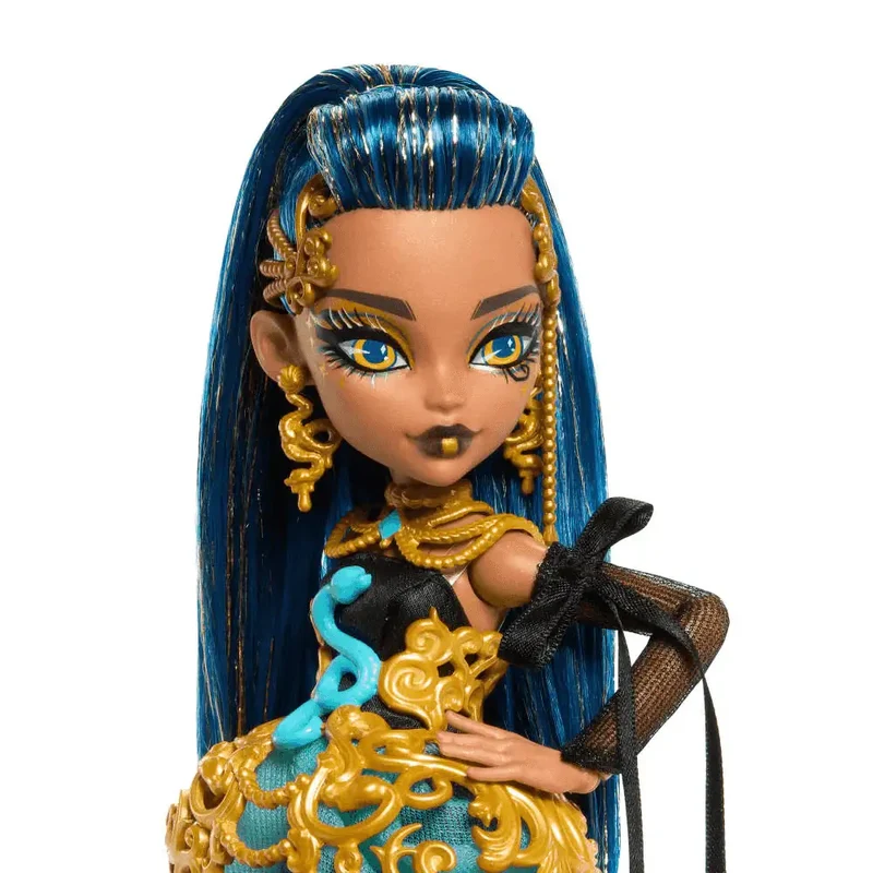 Monster High Cumplespantos Cleo De Nile – Muñeca de fiesta con accesorios temáticos