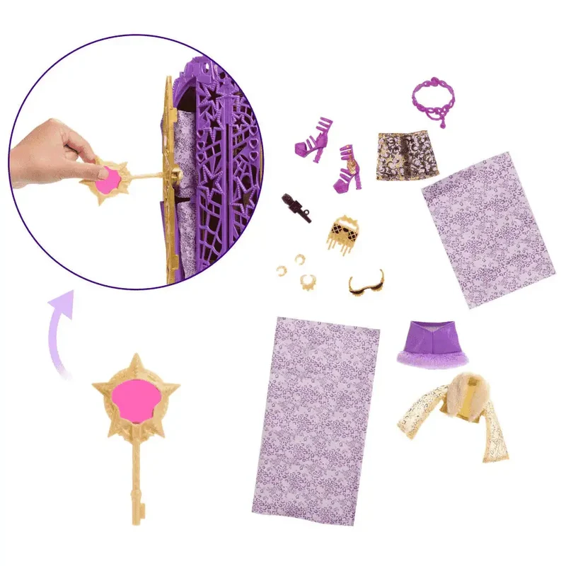Monster High Skulltimate Secrets Hauntlywood – Clawdeen Wolf con armario y 19+ sorpresas