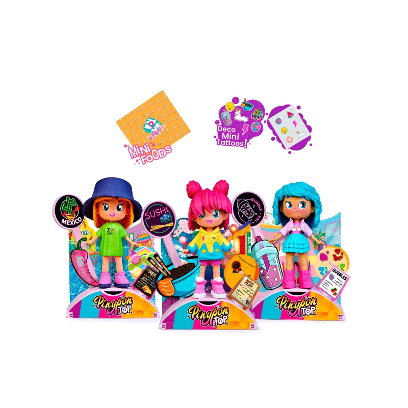 Pinypon TOP Foodie Girl Studio - Set de Figuras y Accesorios